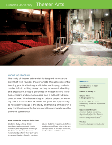 Theater Arts Brandeis University