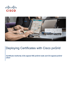 Deploying Certificates with Cisco pxGrid client
