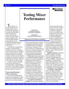 Testing Mixer Performance T