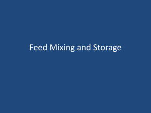 Feed Mixing and Storage