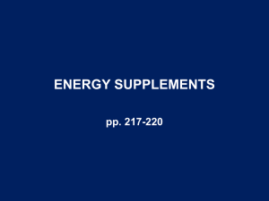 ENERGY SUPPLEMENTS pp. 217-220