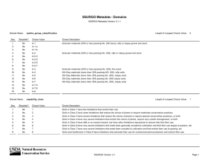 SSURGO Metadata - Domains