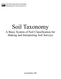 Soil Taxonomy A Basic System of Soil Classification for Second Edition, 1999