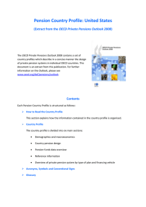 Pension Country Profile: United States OECD Private Pensions Outlook 2008