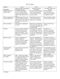 ELE 311 Rubric