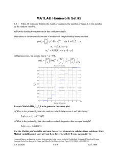 MATLAB Homework Set #2