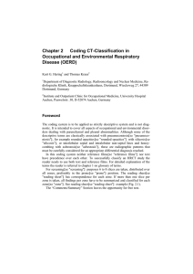 Chapter 2   Coding CT-Classification in Occupational and Environmental Respiratory