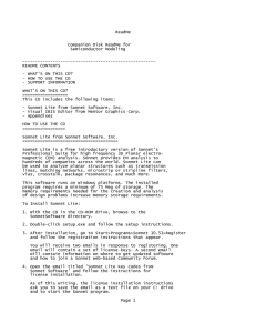 ReadMe Companion Disk ReadMe for Semiconductor Modeling