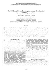 CMOS Buck-Boost Power processing circuitry for powerMEMS generators R. D’hulst