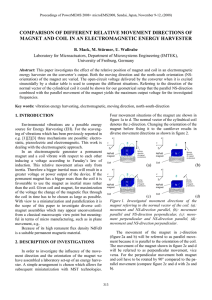 COMPARISON OF DIFFERENT RELATIVE MOVEMENT DIRECTIONS OF