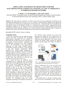 SIMULATION AND DESIGN OF MICRO INDUCTOR FOR IN WIRELESS SENSOR NETWORK