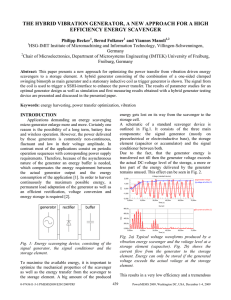 THE HYBRID VIBRATION GENERATOR, A NEW APPROACH FOR A HIGH