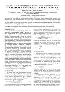 PRACTICAL AND THEORETICAL LIMITS OF THE OUTPUT POWER OF