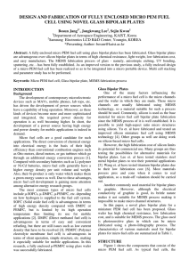 DESIGN AND FABRICATION OF FULLY ENCLOSED MICRO PEM FUEL