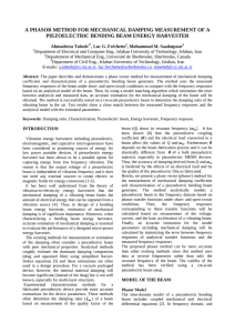 A PHASOR METHOD FOR MECHANICAL DAMPING MEASUREMENT OF A