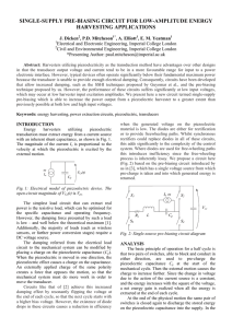 SINGLE-SUPPLY PRE-BIASING CIRCUIT FOR LOW-AMPLITUDE ENERGY HARVESTING APPLICATIONS