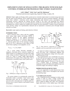 IMPLEMENTATION OF SINGLE SUPPLY PRE-BIASING WITH SUB-35µW