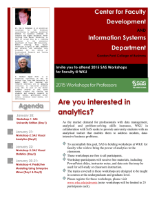 Center for Faculty Development Information Systems