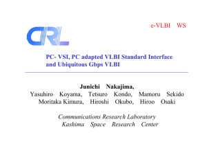 PC- VSI, PC adapted VLBI Standard Interface and Ubiquitous Gbps VLBI