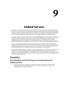 Linked Servers