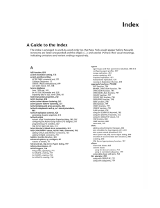 Index A Guide to the Index