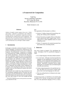 A Framework for Composition