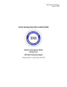 Xavier Nursing Informatics Institute (XNII)  Women of Excellence (WOX) Giving Circle