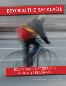 BEyond thE BAcklAsh: equity and participation in bicycle planning. |