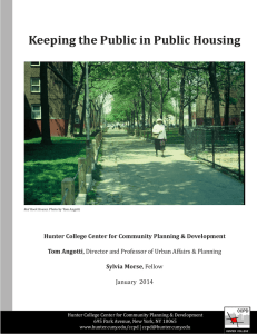 Keeping the Public in Public Housing Tom Angotti
