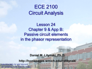 ECE 2100 Circuit Analysis Lesson 24 Chapter 9 &amp; App B: