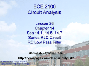 ECE 2100 Circuit Analysis Lesson 26 Chapter 14