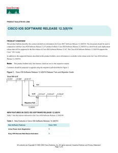 CISCO IOS SOFTWARE RELEASE 12.3(8)YH