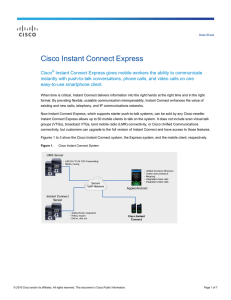 Cisco Instant Connect Express
