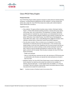 Cisco IPICS Policy Engine Product Overview