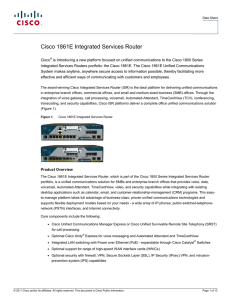 Cisco 1861E Integrated Services Router