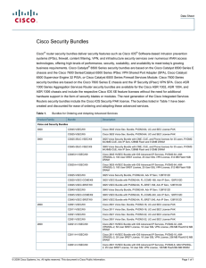 Cisco Security Bundles