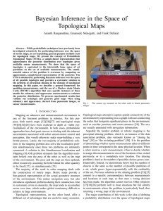 Bayesian Inference in the Space of Topological Maps