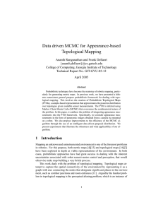 Data driven MCMC for Appearance-based Topological Mapping