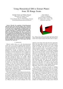 Using Hierarchical EM to Extract Planes from 3D Range Scans Frank Dellaert