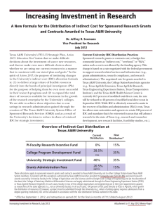 Increasing Investment in Research