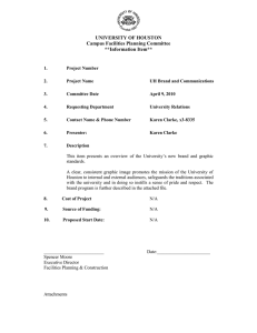 UNIVERSITY OF HOUSTON Campus Facilities Planning Committee **Information Item**