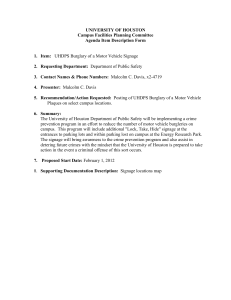 UNIVERSITY Campus Facilities Agenda Item Description Form