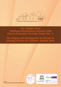 The Tallaght West Childhood Development Initiative (CDI)