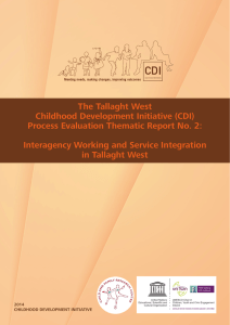 The Tallaght West Childhood Development Initiative (CDI) Interagency Working and Service Integration