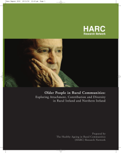 HARC Older People in Rural Communities: Exploring Attachment, Contribution and Diversity