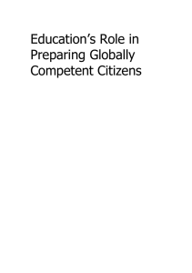 Education’s Role in Preparing Globally Competent Citizens