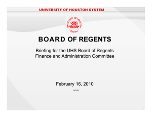 BOARD BOARD OF REGENTS OF REGENTS