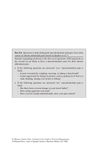 Box 8.4 Questions to help distinguish musculoskeletal etiologies from other