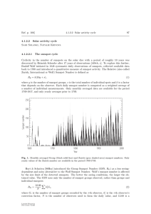 Ref. p. 106] 4.1.2.2 Solar activity cycle 97 Sami Solanki, Natalie Krivova