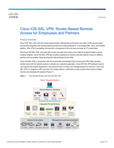 Cisco IOS SSL VPN: Router-Based Remote Access for Employees and Partners